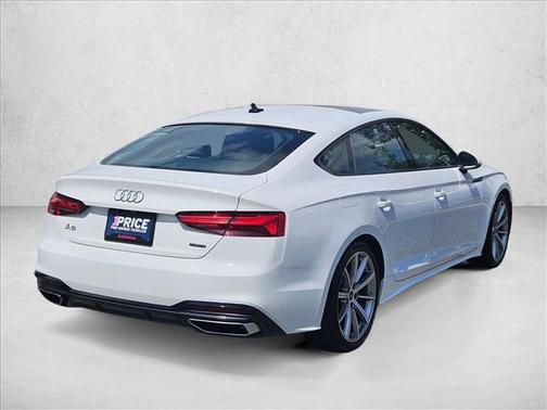 White 2025 Audi A5 Sportback 45 S Line Premium