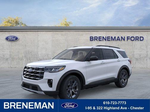 Space White Metallic 2026 Ford Explorer Active