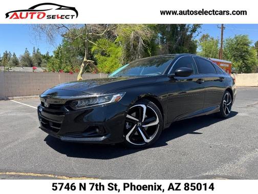 Crystal Black Pearl 2022 Honda Accord Sport SE Sedan