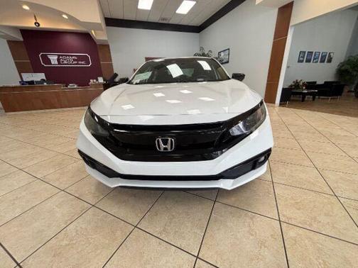 Platinum White Pearl 2019 Honda Civic Sport