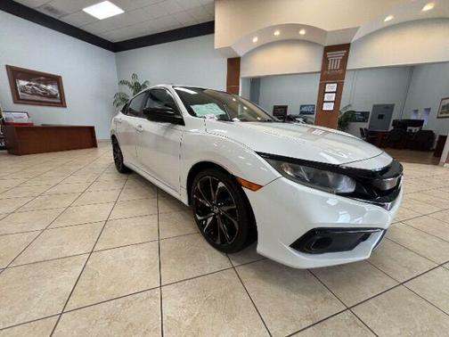 Platinum White Pearl 2019 Honda Civic Sport