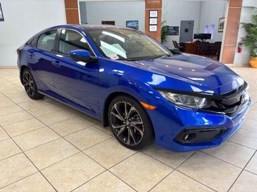 Aegean Blue Metallic 2020 Honda Civic Sport