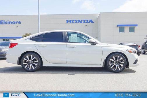 Platinum White Pearl 2024 Honda Civic EX
