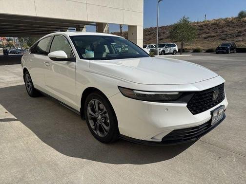 Platinum White Pearl 2024 Honda Accord Hybrid EX-L