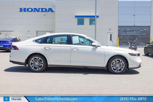Platinum White Pearl 2024 Honda Accord Hybrid EX-L