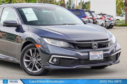 Cosmic Blue Metallic 2021 Honda Civic EX-L