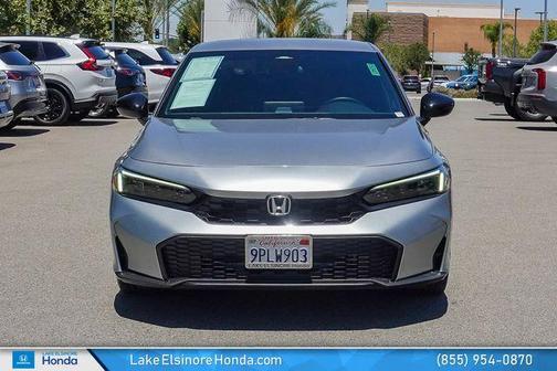 Solar Silver Metallic 2025 Honda Civic Sport