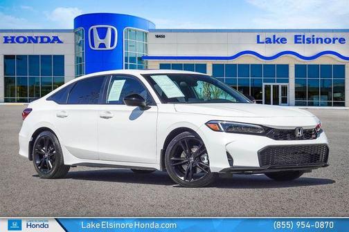 Platinum White Pearl 2025 Honda Civic Si Base