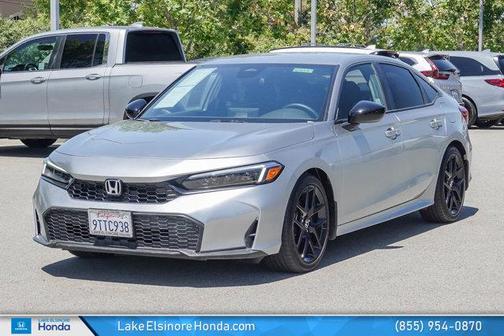 Solar Silver Metallic 2025 Honda Civic Sport