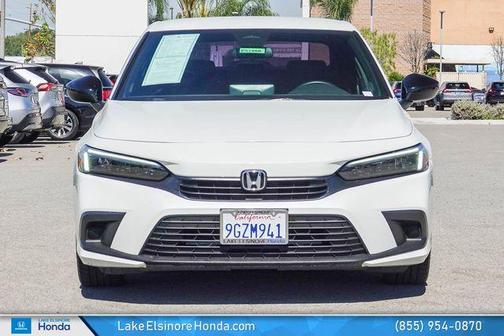 Platinum White Pearl 2023 Honda Civic Sport