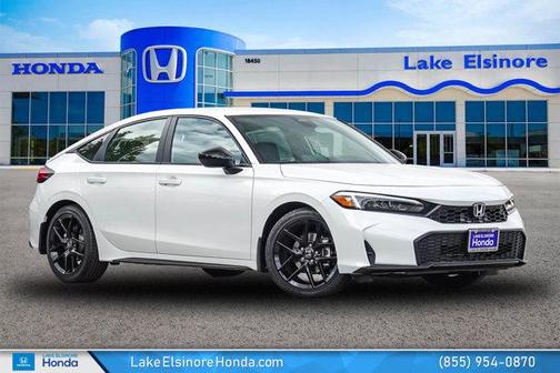 Platinum White Pearl 2026 Honda Civic Sport