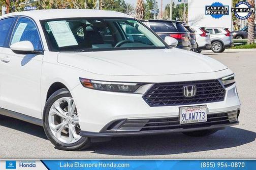 Platinum White Pearl 2024 Honda Accord LX