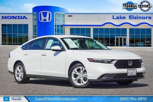 Platinum White Pearl 2024 Honda Accord LX