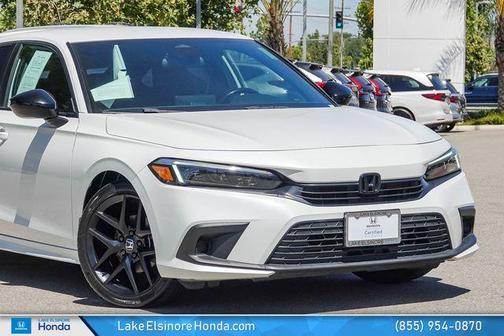 Platinum White Pearl 2022 Honda Civic Sport