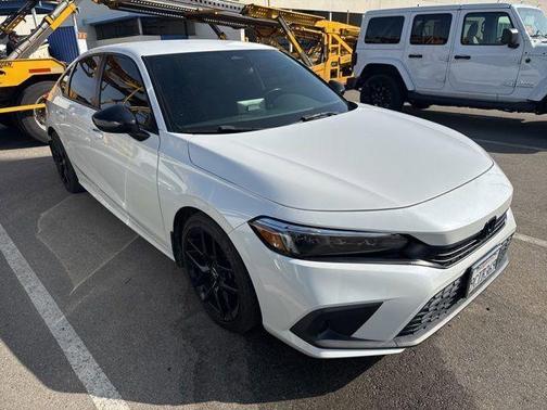 Platinum White Pearl 2022 Honda Civic Sport