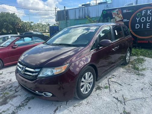 Burgundy 2014 Honda Odyssey EX-L