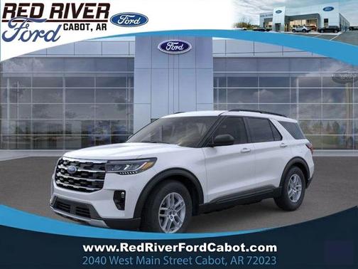 Space White Metallic 2026 Ford Explorer Active