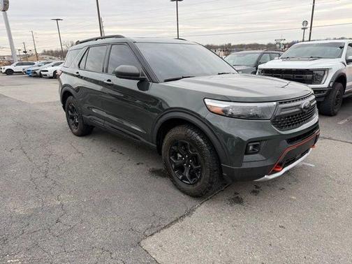 Forged Green Metallic 2023 Ford Explorer Timberline