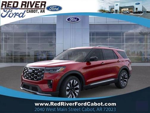 Rapid Red Metallic Tinted Clearcoat 2026 Ford Explorer Platinum