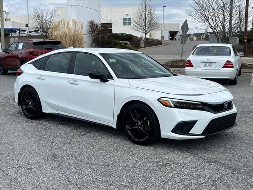 Platinum White Pearl 2023 Honda Civic Hatchback