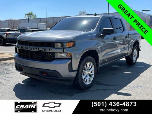Satin Steel Metallic 2021 Chevrolet Silverado 1500 Custom