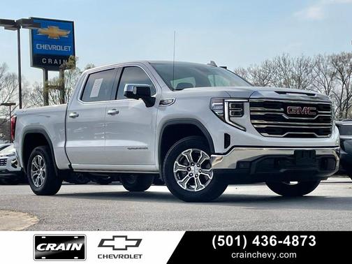 Summit White 2025 GMC Sierra 1500 SLT