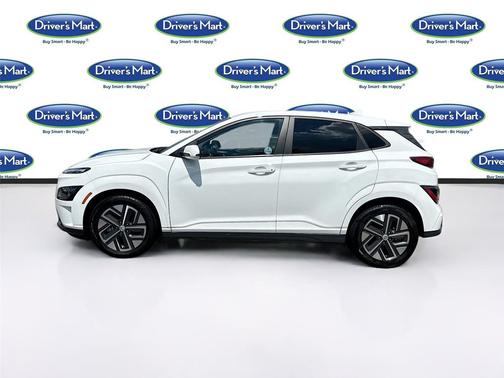 Lunar White 2023 Hyundai KONA EV SEL