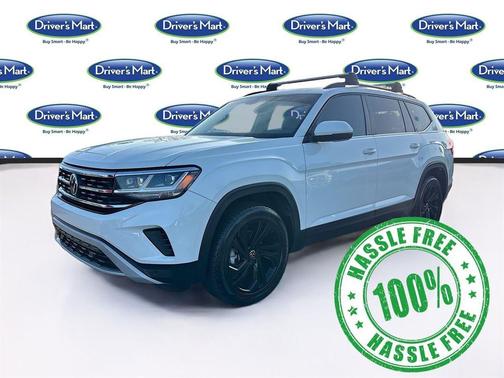 Pure White 2022 Volkswagen Atlas 3.6L SE w/Technology