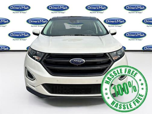 White Platinum Metallic Tri-Coat 2018 Ford Edge Sport