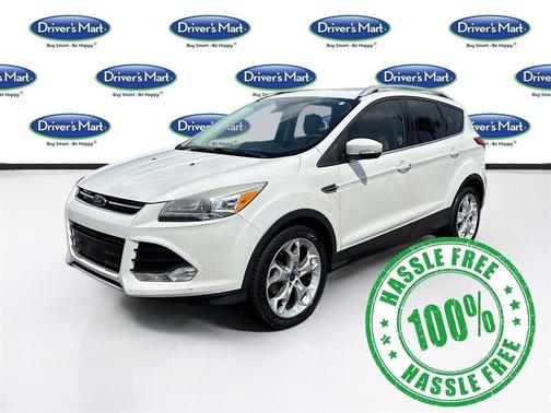 White Platinum Metallic Tri-Coat 2015 Ford Escape Titanium