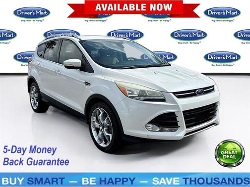 White Platinum Metallic Tri-Coat 2015 Ford Escape Titanium