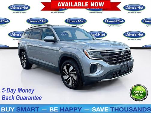 Silver Mist Metallic 2025 Volkswagen Atlas 2.0T SE w/Technology