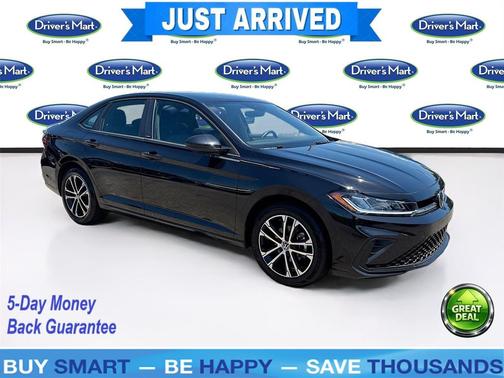 Deep Black Pearl 2025 Volkswagen Jetta 1.5T Sport