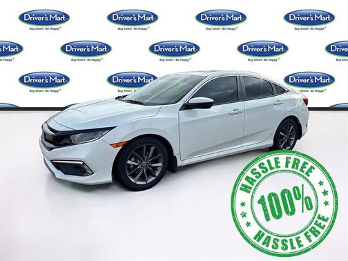 Platinum White Pearl 2020 Honda Civic EX