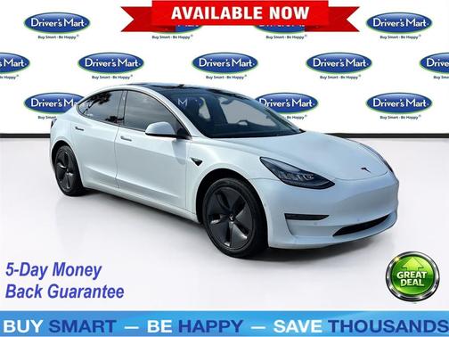 Pearl White Multi-Coat 2018 Tesla Model 3 Long Range