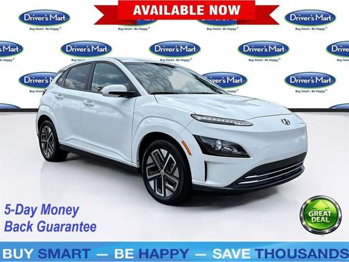 Lunar White 2023 Hyundai KONA EV SE