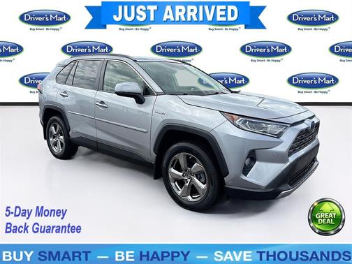 Silver Sky Metallic 2019 Toyota RAV4 Hybrid SE