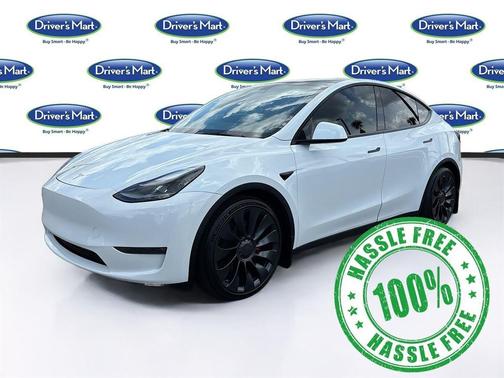 Pearl White Multi-Coat 2023 Tesla Model Y Performance Dual Motor All-Wheel Drive