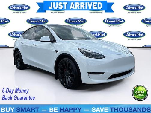 Pearl White Multi-Coat 2023 Tesla Model Y Performance Dual Motor All-Wheel Drive