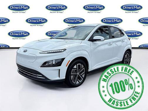 Lunar White 2023 Hyundai KONA EV SE