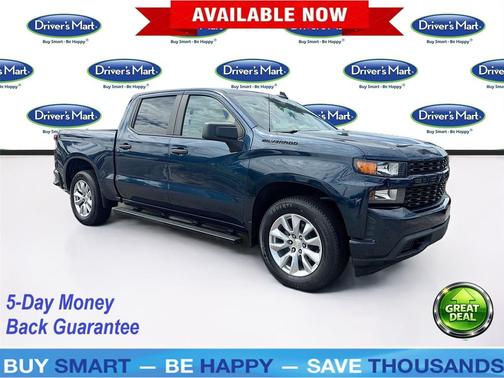 Northsky Blue Metallic 2021 Chevrolet Silverado 1500 Custom