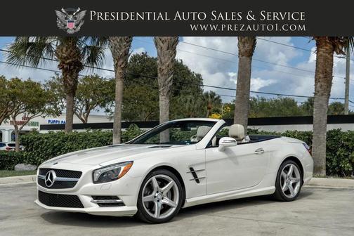 Diamond White Metallic 2014 Mercedes-Benz SL-Class 2dr Roadster SL 550