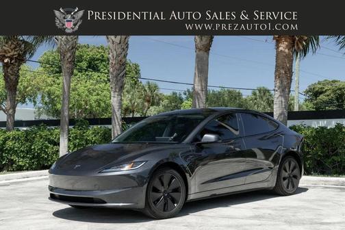 Stealth Grey 2025 Tesla Model 3 Long Range