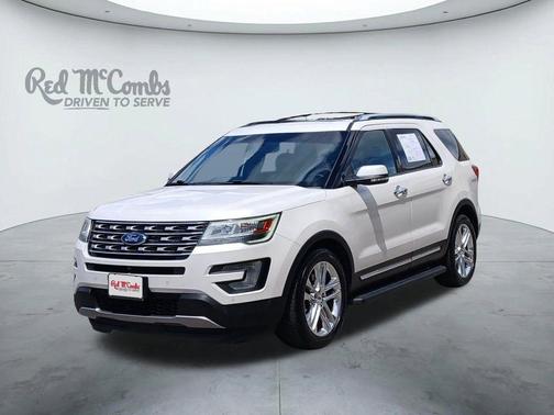 White Platinum Tri-Coat Metallic 2017 Ford Explorer Limited