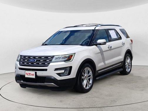 White Platinum Tri-Coat Metallic 2017 Ford Explorer Limited