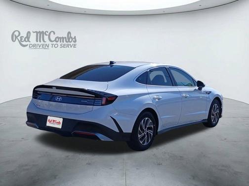 White 2026 Hyundai SONATA Hybrid Blue