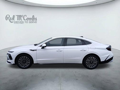 White 2025 Hyundai SONATA Hybrid SEL