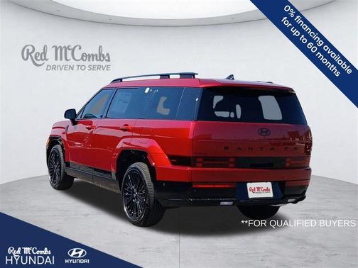 Red 2026 Hyundai SANTA FE HEV Calligraphy