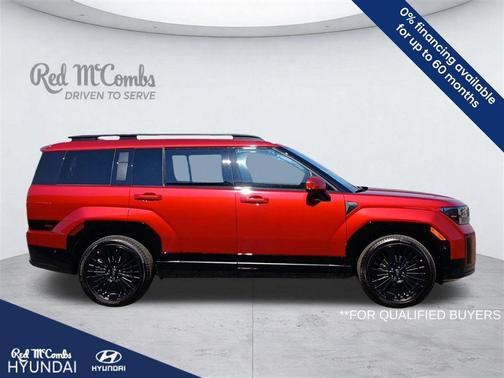 Red 2026 Hyundai SANTA FE HEV Calligraphy