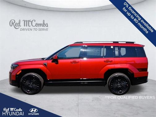 Red 2026 Hyundai SANTA FE HEV Calligraphy